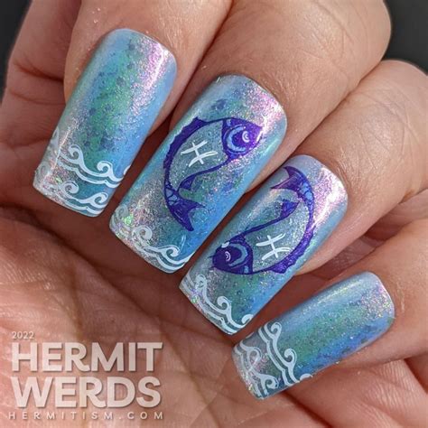 pisces nail art